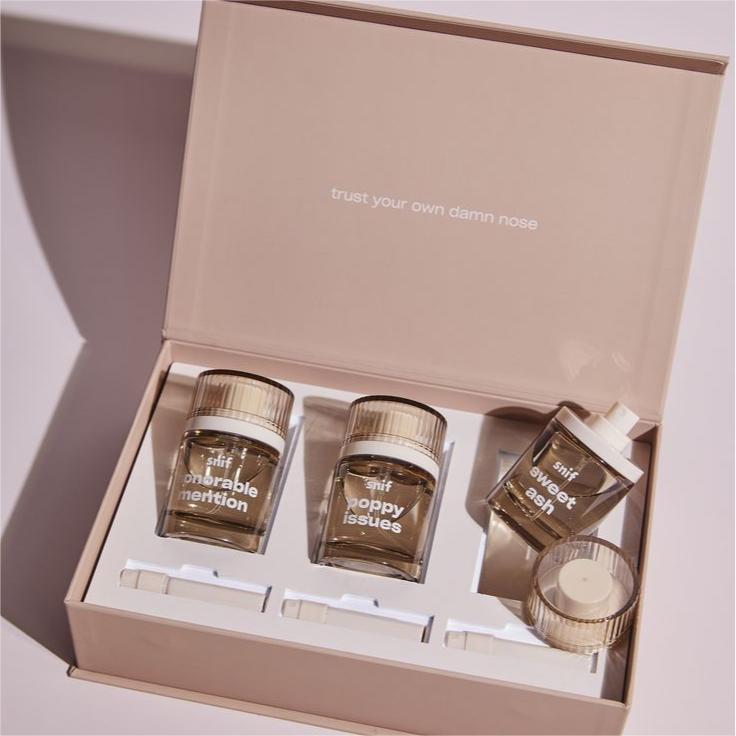 Cardboard perfume boxes