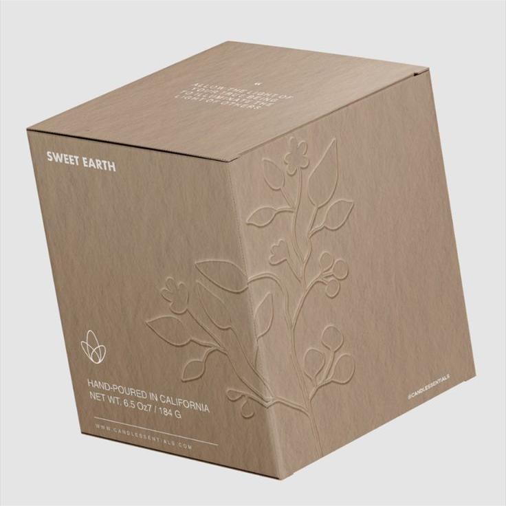 Embossing face cream box